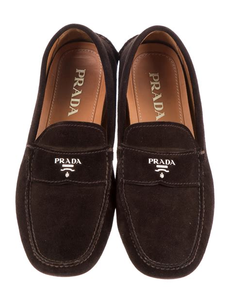 prada loafers womens mocassins|Prada suede loafer booties.